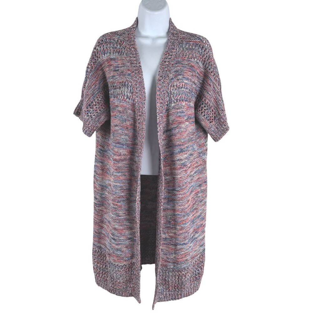 Sundance Free Soul Open Front Long Cardigan Sweater‎ Large Boho Cotton CJ-2163
